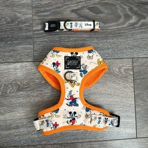 Disney 2 piece Set Pet Harness & Collar The Entire Gang by Sassy Woof